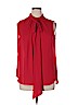 New York & Company 100% Polyester Red Sleeveless Blouse Size XL - photo 1