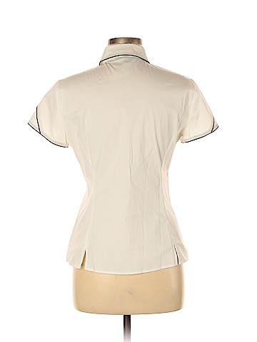 Lafayette 148 New York Short Sleeve Button-Down Shirt (view 2)