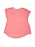 Assorted Brands 100% Rayon Solid Pink Short Sleeve Top Size L (kids) - photo 2