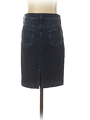 7 For All Mankind Denim Skirt (view 2)
