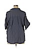 Ann Taylor LOFT Gray Short Sleeve Blouse Size XL - photo 2