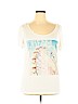 Forever 21 Plus Ivory Short Sleeve Top Size XL - photo 1