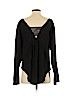 Free People Black Long Sleeve Blouse Size S - photo 2
