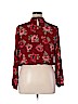 Forever 21 100% Rayon Red Long Sleeve Blouse Size 1X - photo 2