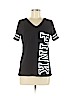 Victoria's Secret Pink Black Short Sleeve T-Shirt Size M - photo 1