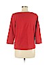 Eileen Fisher 100% Cotton Red 3/4 Sleeve T-Shirt Size M - photo 2