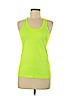 Nike 100% Polyester Yellow Active Tank Size S - photo 1