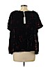 Lucky Brand Black Short Sleeve Top Size L - photo 2