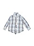 Kitestrings 100% Cotton Plaid Blue Long Sleeve Button-Down Shirt Size 4T - photo 1