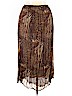 Maggie Barnes 100% Polyester Brown Casual Skirt Size 14 - 16 - photo 2