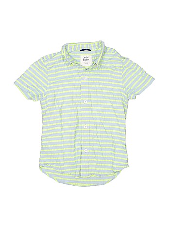 Mini Boden Short Sleeve Button-Down Shirt (view 1)