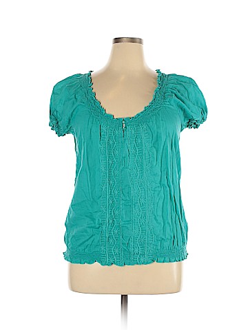 St. John's Bay Plus Short Sleeve Blouse (view 1)