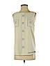 Boutique Moschino 100% Polyester Ivory Sleeveless Blouse Size 10 - photo 1