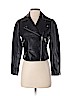 Topshop 100% Leather Black Leather Jacket Size 2 - photo 1