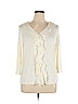 Coldwater Creek 100% Rayon Ivory 3/4 Sleeve Top Size XL - photo 1