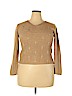 Salvatore Ferragamo 100% Silk Tan Silk Pullover Sweater Size XL - photo 1