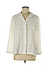 Oscar De La Renta 100% Cotton White Long Sleeve Blouse Size L - photo 1