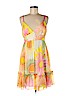an original MILLY of New York 100% Silk Yellow Casual Dress Size 8 - photo 1