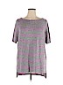 Lane Bryant Gray Short Sleeve Top Size 14 - 16 Plus - photo 1