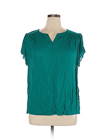Christopher & Banks Short Sleeve Blouse (view 1)