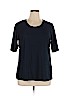 Christopher & Banks Blue Short Sleeve Top Size XL - photo 1