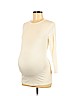 Debbi O. Maternity Ivory 3/4 Sleeve T-Shirt Size M - photo 1