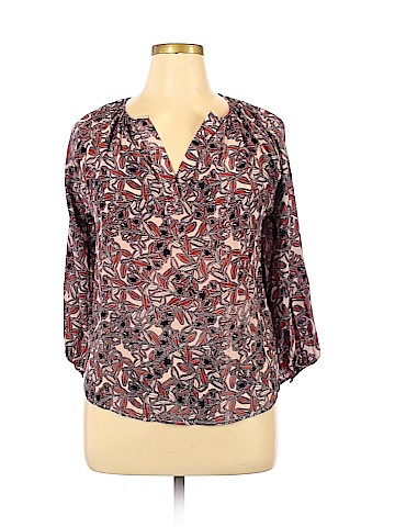 Assorted Brands 3/4 Sleeve Silk Top (view 1)