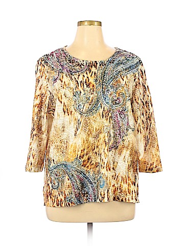 Alfred Dunner 3/4 Sleeve Top (view 1)