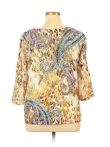 Alfred Dunner 3/4 Sleeve Top (view 2)