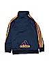 Adidas 100% Polyester Blue Track Jacket Size 5T - photo 2