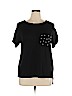 Lane Bryant Black Short Sleeve Top Size 14 - 16 Plus - photo 1
