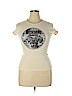 Moschino Jeans 100% Cotton Ivory Short Sleeve T-Shirt Size 10 - photo 1