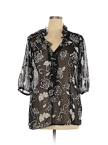 Old Navy 3/4 Sleeve Blouse (view 1)