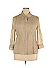 Croft & Barrow 100% Polyester Tan Long Sleeve Blouse Size XL - photo 1