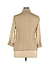 Croft & Barrow 100% Polyester Tan Long Sleeve Blouse Size XL - photo 2