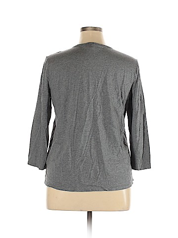 Jones New York Signature 3/4 Sleeve Henley (view 2)