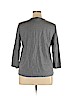 Jones New York Signature Gray 3/4 Sleeve Henley Size XL - photo 2
