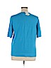 Cj Banks 100% Cotton Blue Pullover Sweater Size 1X - photo 2