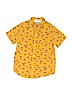 Old Navy 100% Cotton Yellow Short Sleeve Button-Down Shirt Size 5 - photo 1