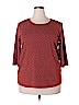 Cj Banks 100% Cotton Orange 3/4 Sleeve Top Size XXL - photo 1