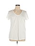 Ann Taylor LOFT Outlet 100% Cotton White Short Sleeve T-Shirt Size XL - photo 1