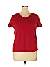 St. John's Bay 100% Cotton Red Short Sleeve T-Shirt Size XL - photo 1