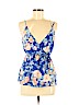 Lily White 100% Polyester Blue Sleeveless Blouse Size S - photo 1