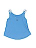 Roxy 100% Cotton Graphic Blue Tank Top Size 8 - photo 2