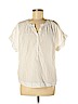 Point Sur 100% Cotton White Short Sleeve Button-Down Shirt Size M - photo 1