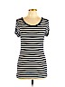 BCBGMAXAZRIA Blue Short Sleeve T-Shirt Size L - photo 1