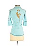 Goode Rider Blue 3/4 Sleeve Henley Size XS - photo 2