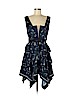 Self-Portrait 100% Silk Blue Casual Dress Size 8 - photo 1