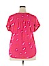 Apt. 9 100% Polyester Pink Short Sleeve Blouse Size XXL - photo 2