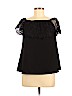 Say What? Black Short Sleeve Top Size M - photo 1